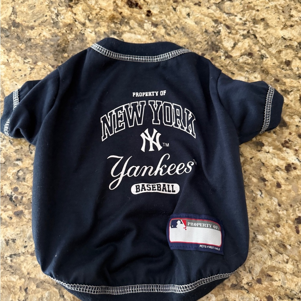 Pets First Blue Dog Jersey New York Yankees